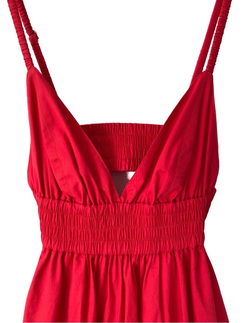 A.L.C. Rhodes Red Cotton Poplin Maxi Dress size 4 Long Sundress - Picture 5 of 9